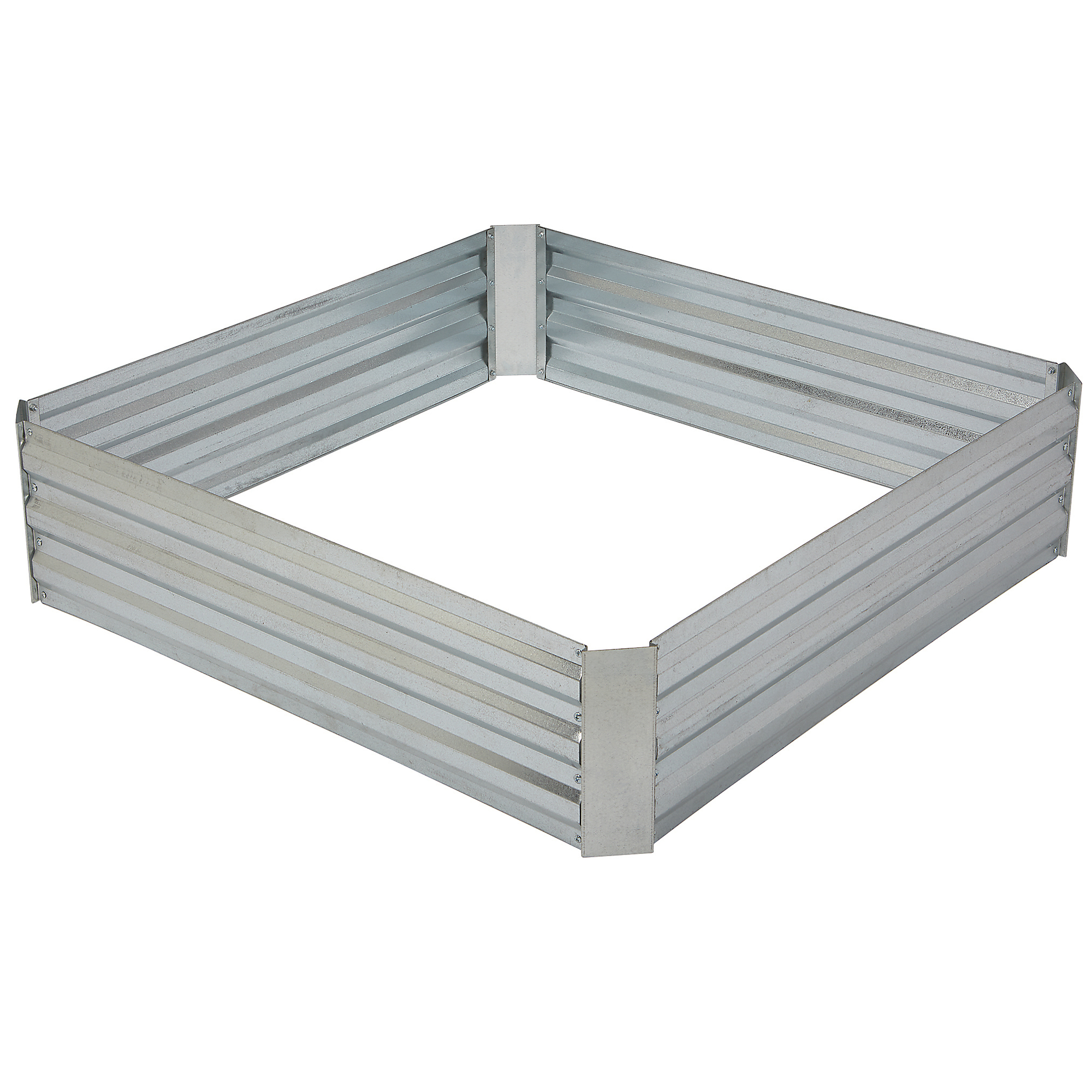 Ironton Raised Garden Bed, 4ft. x 4ft., Galvanaized Steel